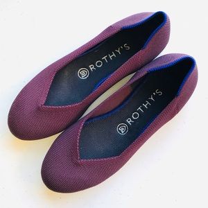 Rothy’s Round Toe Ballet Flat Wine Purple 7